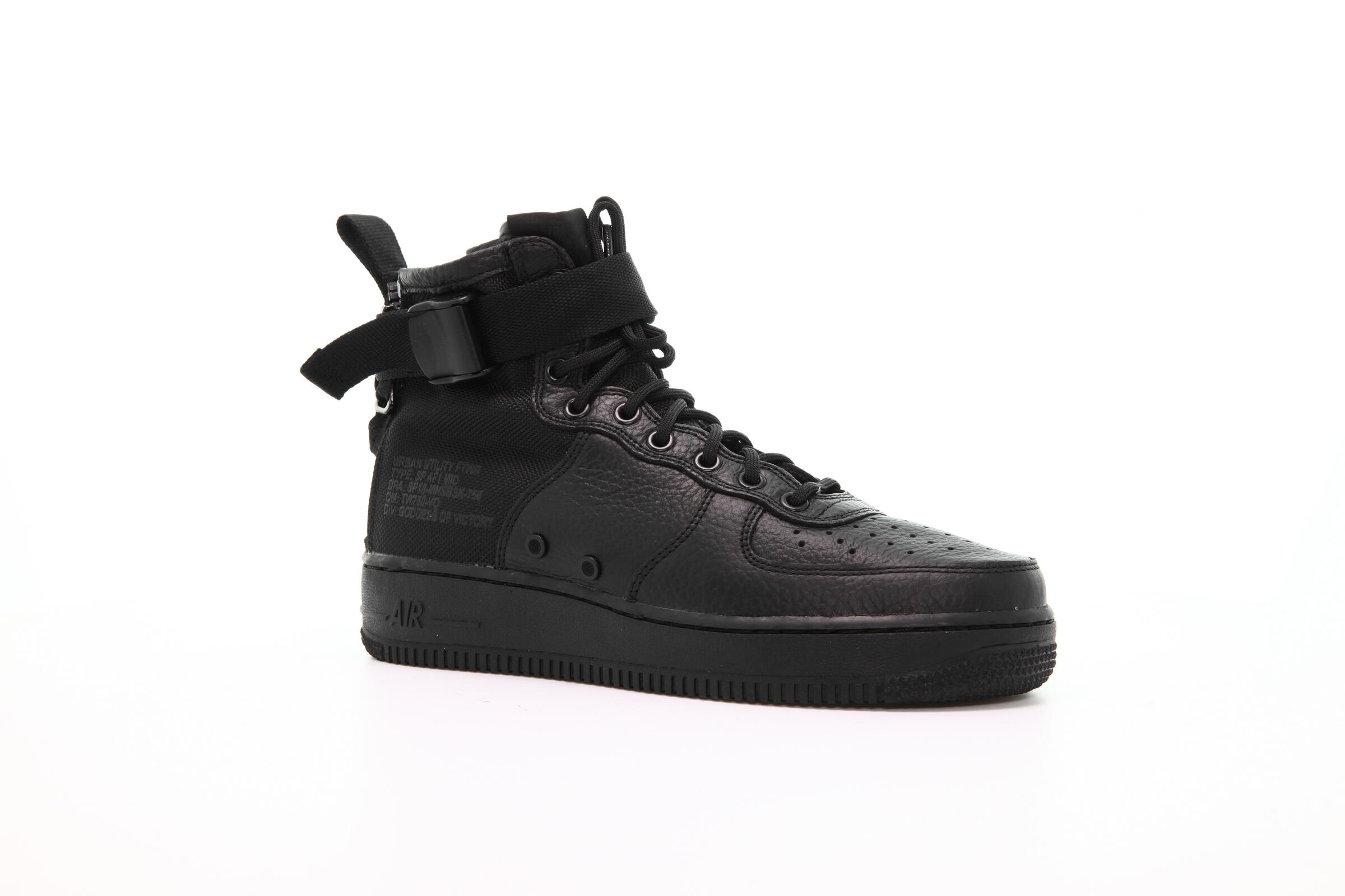 Nike Sf Air Force 1 Mid All Black 917753 005 AFEW STORE